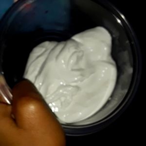 White fluffy cotton candy